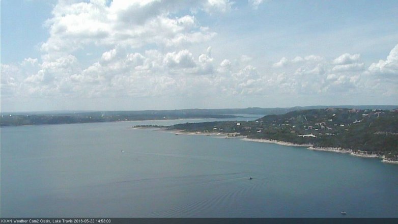 Lake Travis webcam, May 22, 2018 1:55 PM CT