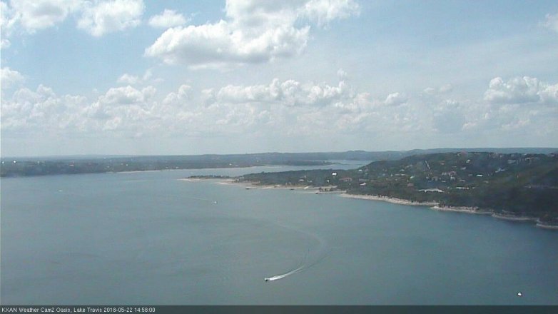 Lake Travis webcam, May 22, 2018 2:00 PM CT