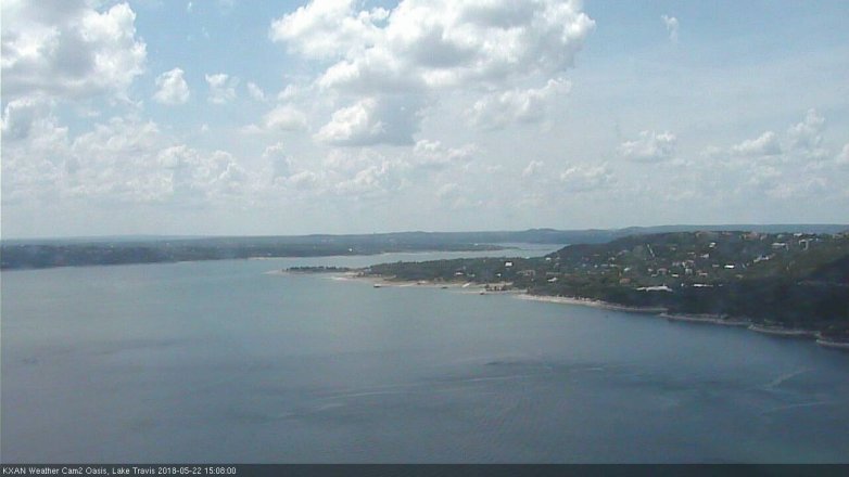 Lake Travis webcam, May 22, 2018 2:10 PM CT