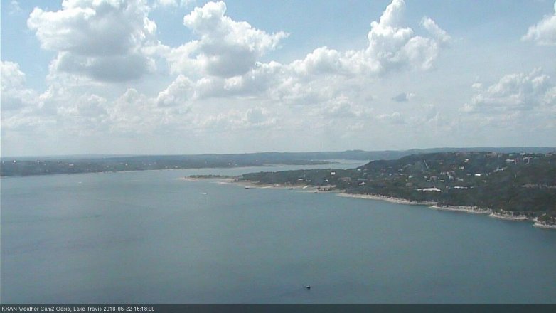 Lake Travis webcam, May 22, 2018 2:20 PM CT