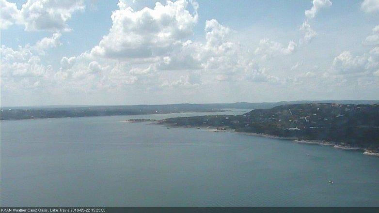 Lake Travis webcam, May 22, 2018 2:25 PM CT