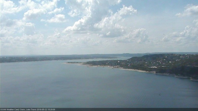 Lake Travis webcam, May 22, 2018 2:30 PM CT