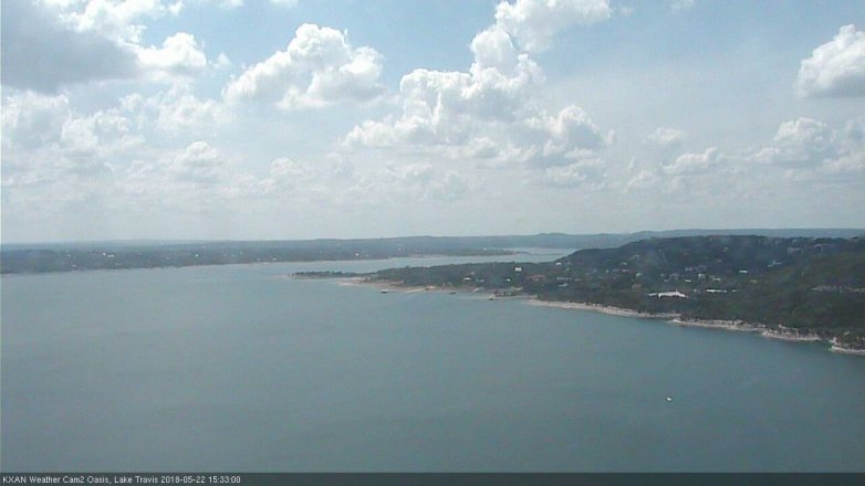 Lake Travis webcam, May 22, 2018 2:35 PM CT