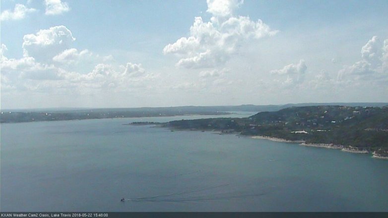 Lake Travis webcam, May 22, 2018 2:50 PM CT