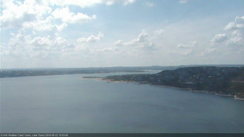 Lake Travis webcam, May 22, 2018 2:55 PM CT