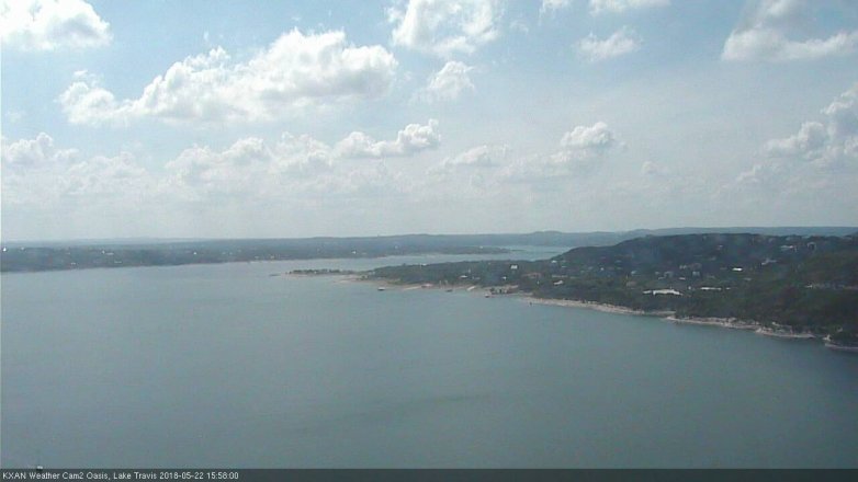 Lake Travis webcam, May 22, 2018 3:00 PM CT