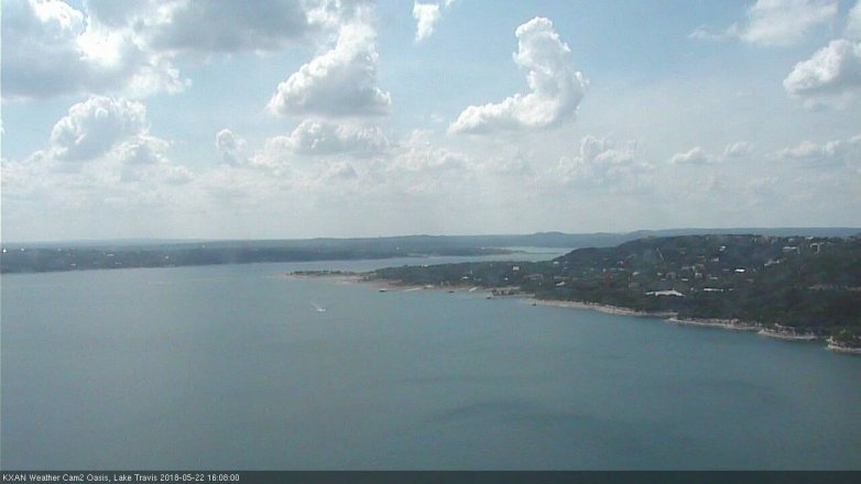 Lake Travis webcam, May 22, 2018 3:10 PM CT