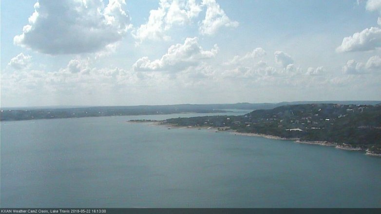 Lake Travis webcam, May 22, 2018 3:15 PM CT