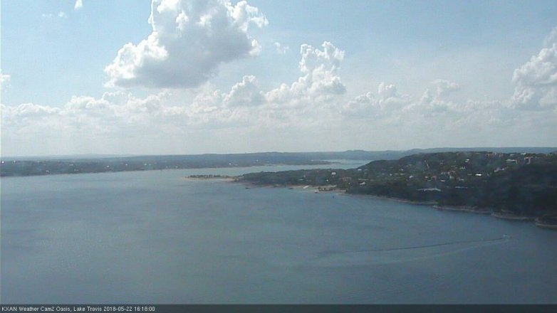 Lake Travis webcam, May 22, 2018 3:20 PM CT