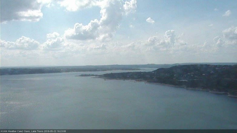 Lake Travis webcam, May 22, 2018 3:25 PM CT