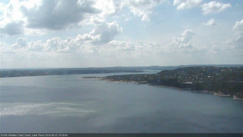 Lake Travis webcam, May 22, 2018 3:30 PM CT