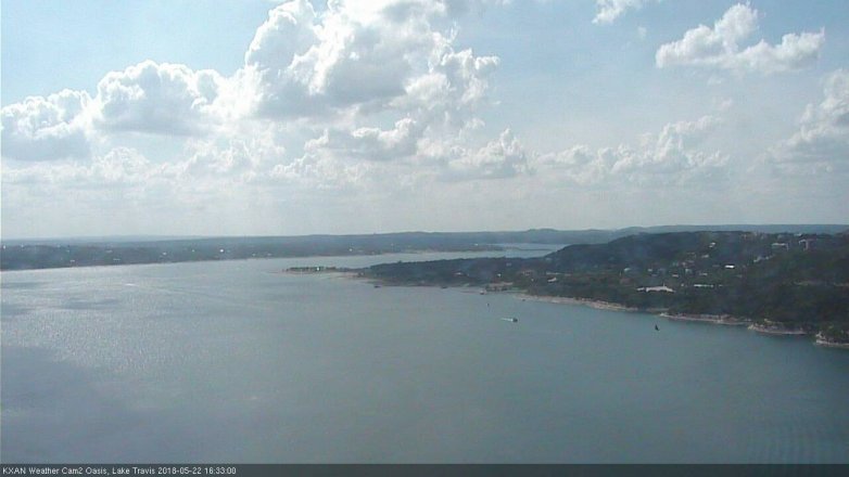 Lake Travis webcam, May 22, 2018 3:35 PM CT