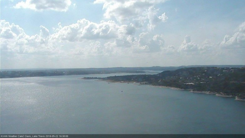 Lake Travis webcam, May 22, 2018 3:40 PM CT