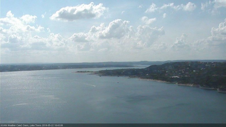 Lake Travis webcam, May 22, 2018 3:45 PM CT