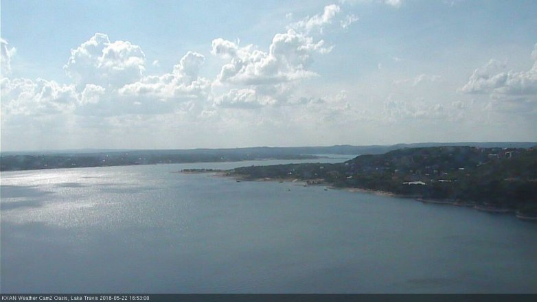 Lake Travis webcam, May 22, 2018 3:55 PM CT