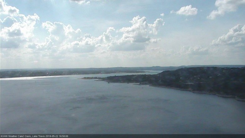 Lake Travis webcam, May 22, 2018 4:00 PM CT