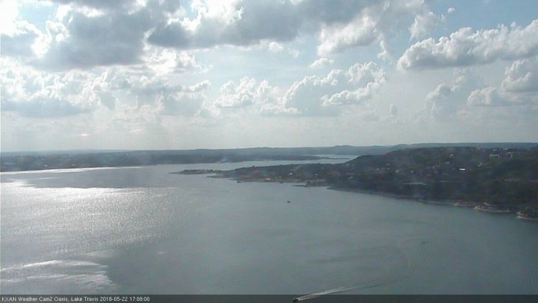 Lake Travis webcam, May 22, 2018 4:10 PM CT