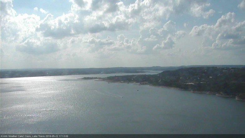 Lake Travis webcam, May 22, 2018 4:15 PM CT