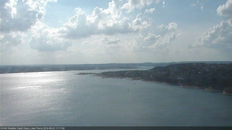 Lake Travis webcam, May 22, 2018 4:20 PM CT