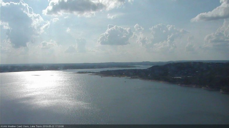 Lake Travis webcam, May 22, 2018 4:35 PM CT