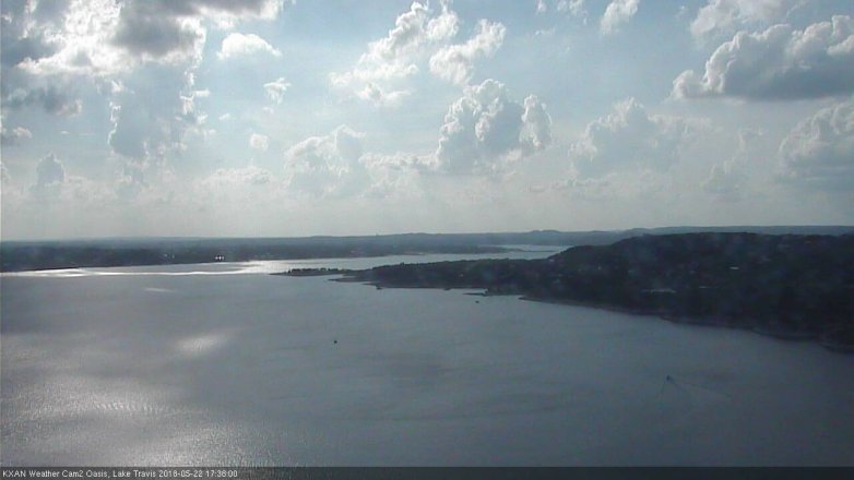 Lake Travis webcam, May 22, 2018 4:40 PM CT
