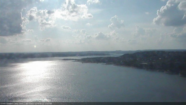 Lake Travis webcam, May 22, 2018 4:45 PM CT