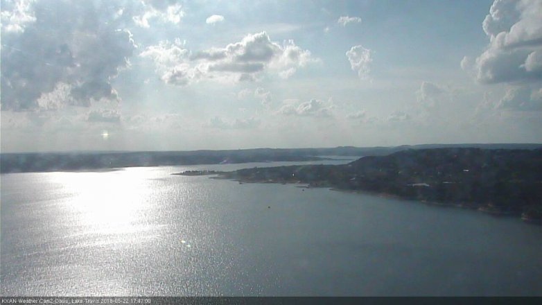 Lake Travis webcam, May 22, 2018 4:50 PM CT