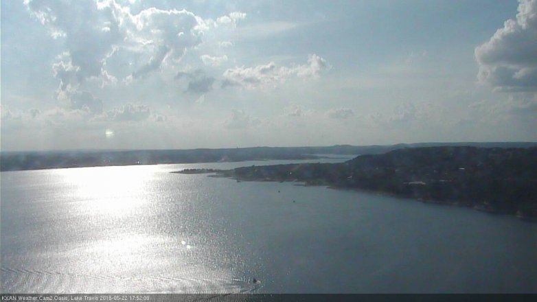 Lake Travis webcam, May 22, 2018 4:55 PM CT
