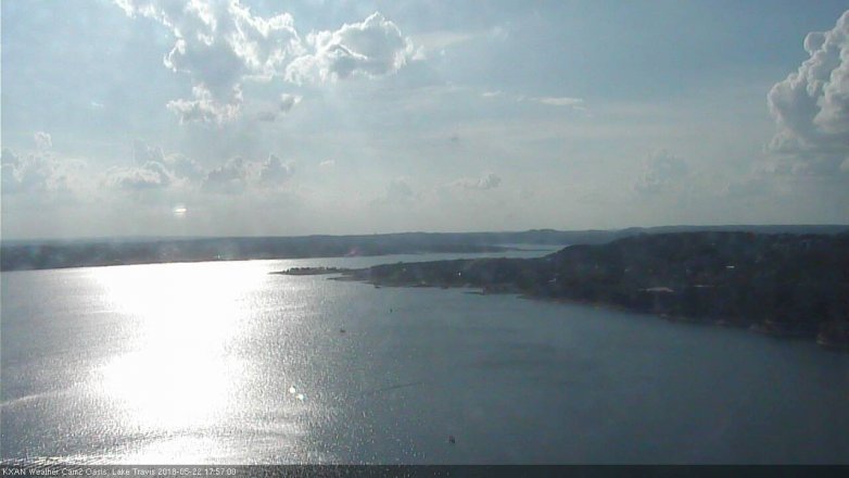 Lake Travis webcam, May 22, 2018 5:00 PM CT