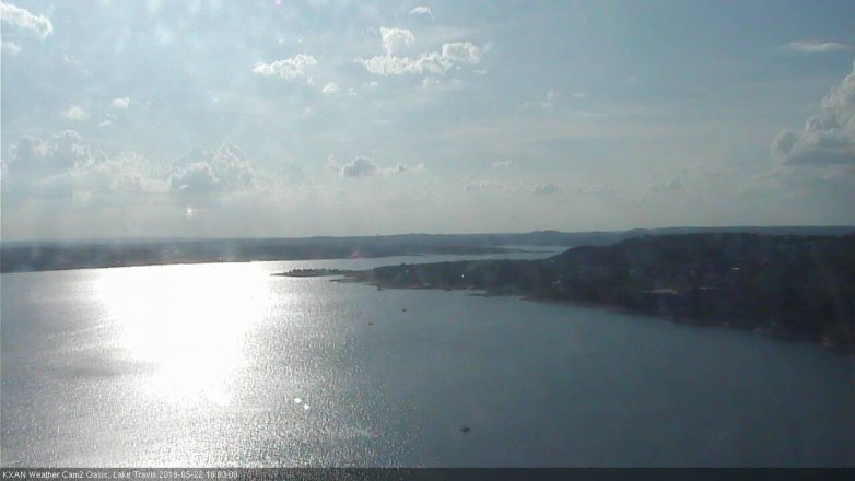 Lake Travis webcam, May 22, 2018 5:05 PM CT
