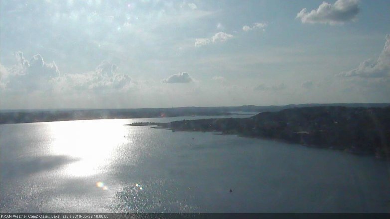 Lake Travis webcam, May 22, 2018 5:10 PM CT
