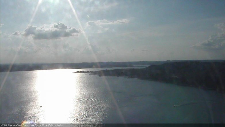 Lake Travis webcam, May 22, 2018 5:30 PM CT