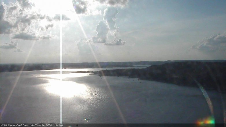 Lake Travis webcam, May 22, 2018 5:45 PM CT