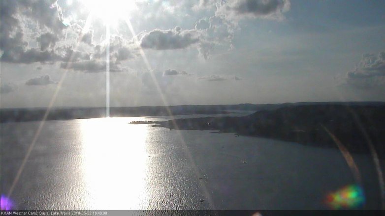 Lake Travis webcam, May 22, 2018 5:50 PM CT