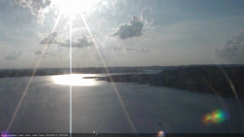 Lake Travis webcam, May 22, 2018 5:55 PM CT