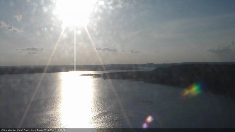 Lake Travis webcam, May 22, 2018 6:10 PM CT