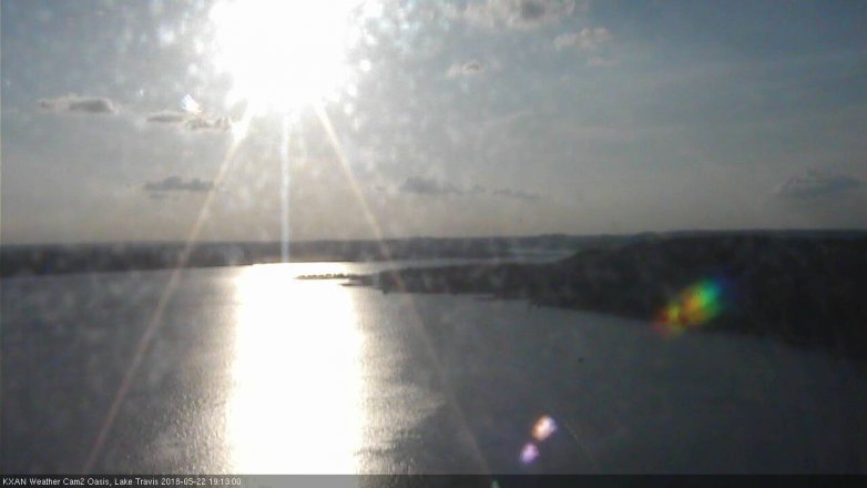 Lake Travis webcam, May 22, 2018 6:15 PM CT