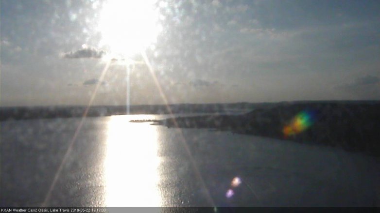 Lake Travis webcam, May 22, 2018 6:20 PM CT