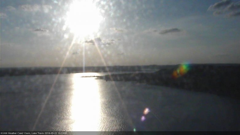 Lake Travis webcam, May 22, 2018 6:25 PM CT