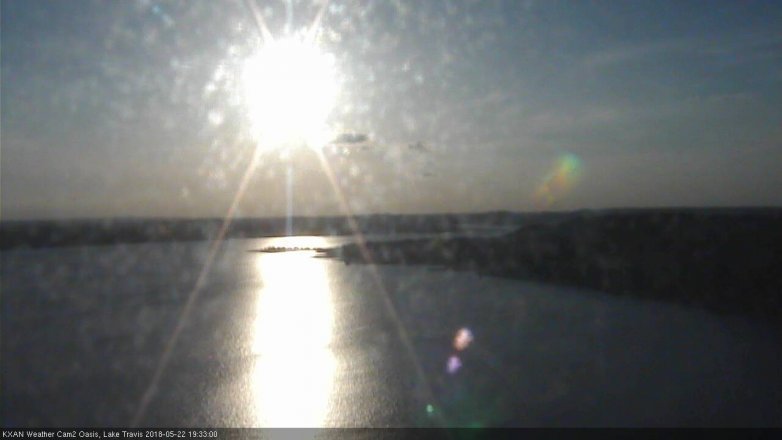 Lake Travis webcam, May 22, 2018 6:35 PM CT