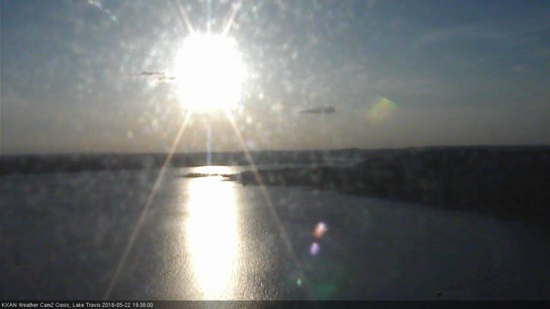 Lake Travis webcam, May 22, 2018 6:40 PM CT