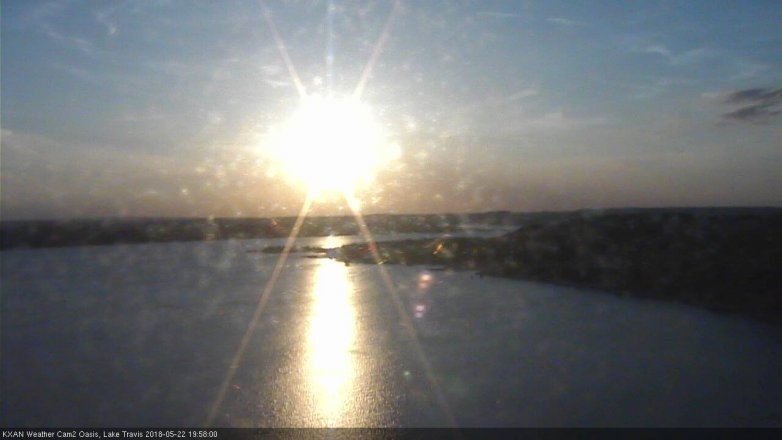 Lake Travis webcam, May 22, 2018 7:00 PM CT