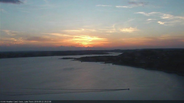 Lake Travis webcam, May 22, 2018 7:25 PM CT