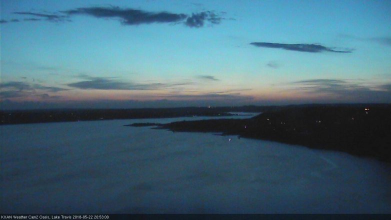 Lake Travis webcam, May 22, 2018 7:55 PM CT