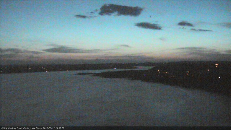 Lake Travis webcam, May 22, 2018 8:05 PM CT