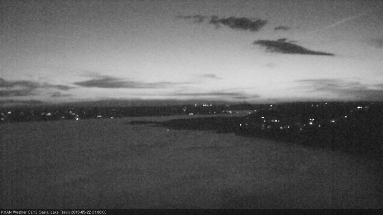 Lake Travis webcam, May 22, 2018 8:10 PM CT