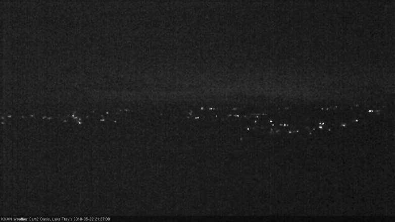 Lake Travis webcam, May 22, 2018 8:30 PM CT