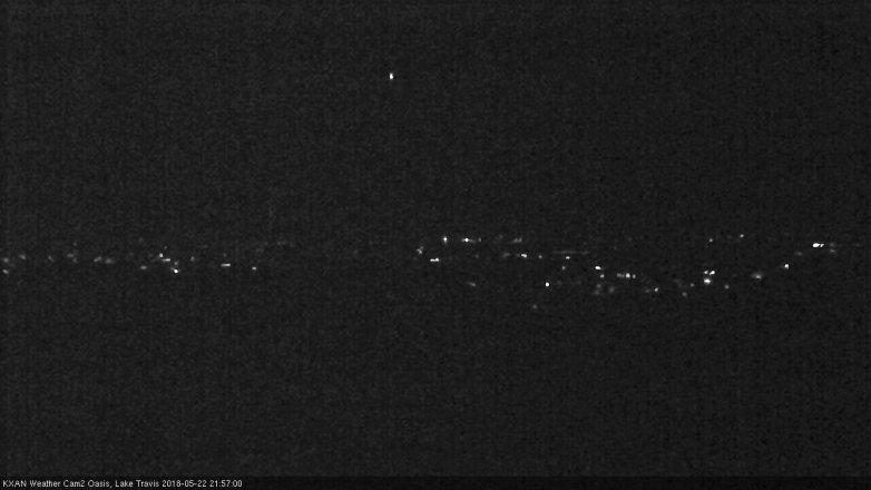 Lake Travis webcam, May 22, 2018 9:00 PM CT