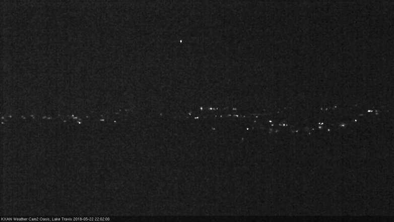 Lake Travis webcam, May 22, 2018 9:05 PM CT