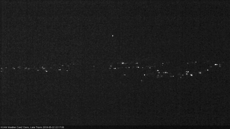 Lake Travis webcam, May 22, 2018 9:20 PM CT